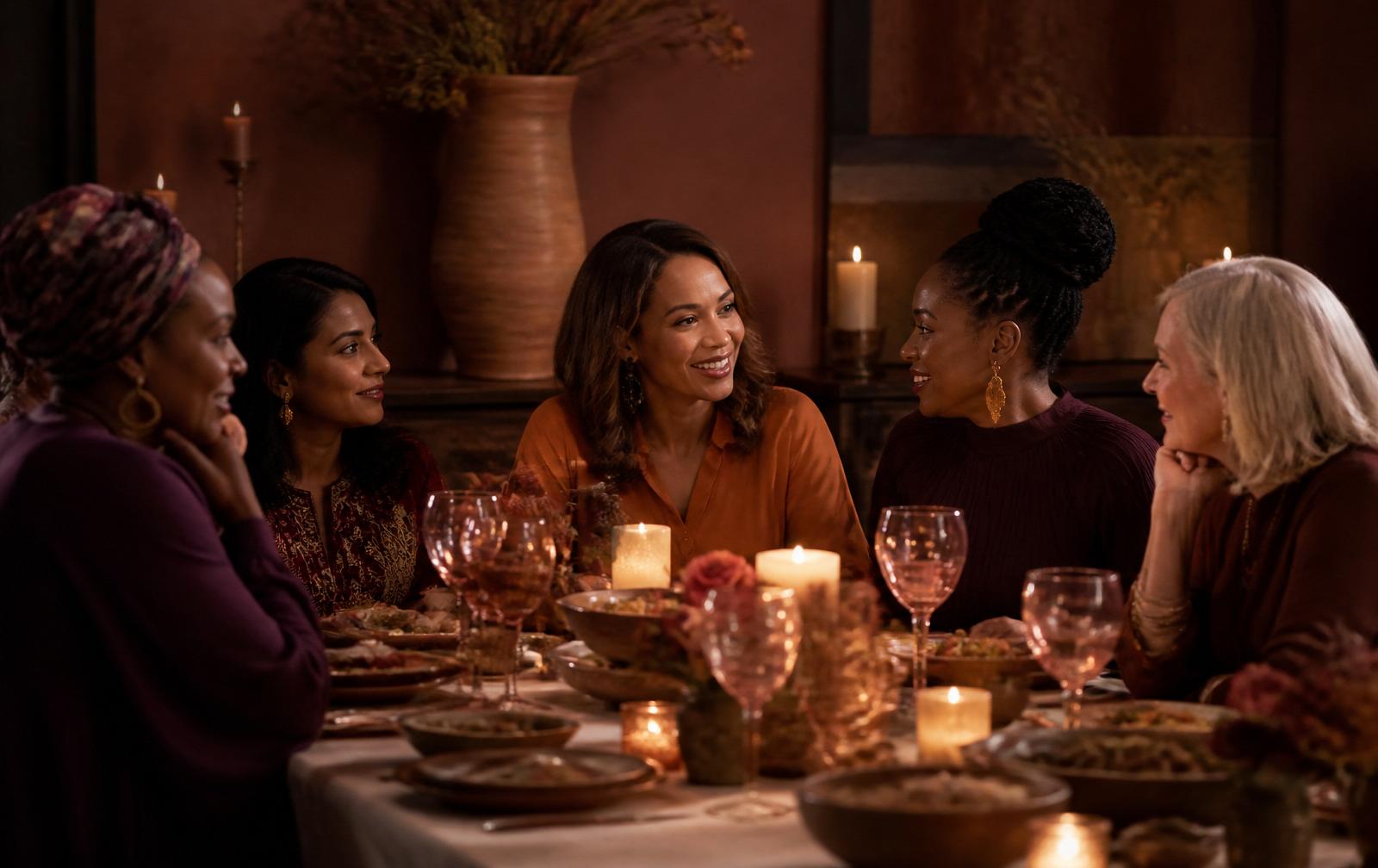 Intimate candlelit dinner